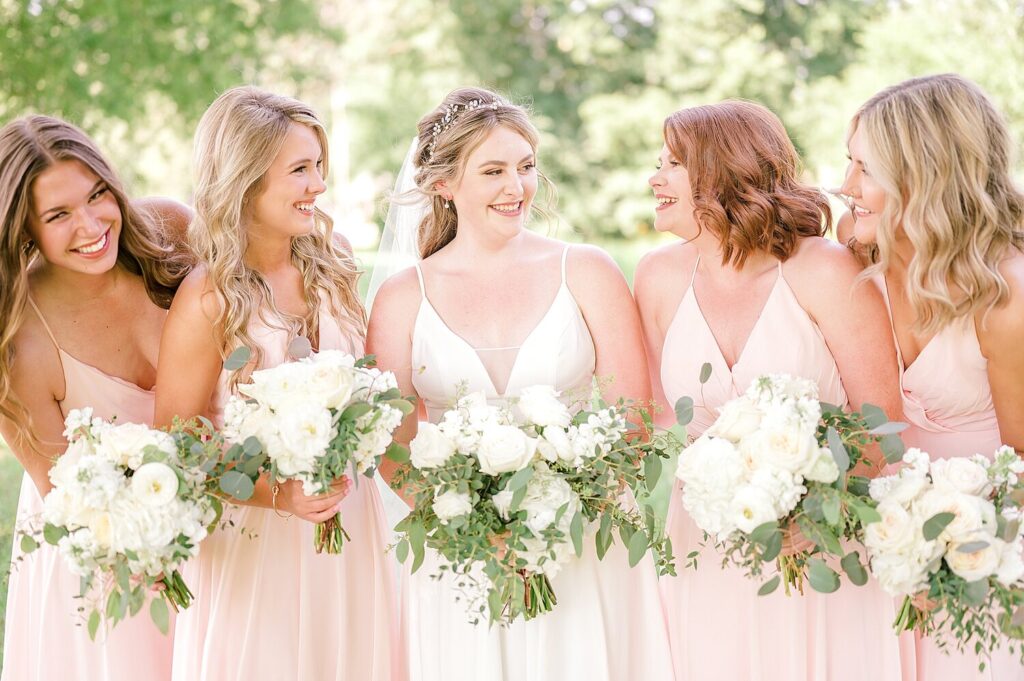 Bridal Party Portraits at Rusty Tractor Vineyards