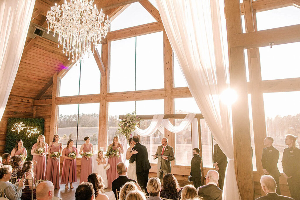 Wedding ceremony at The Venue at Stonebrook Meadows