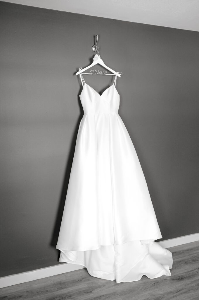 Wedding Dress on hanger