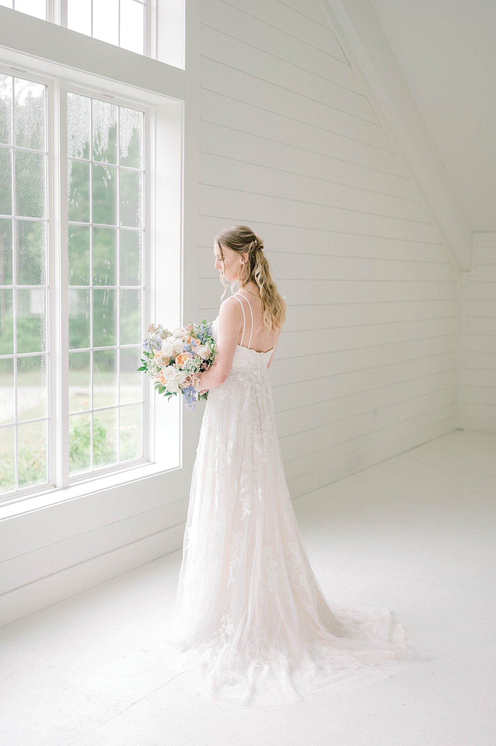 Bridal portrait with natural light